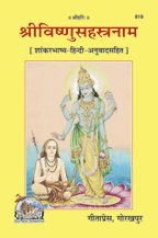 ShriVishnuSahastranam, Shaankarbhashya Code 819 [Paperback