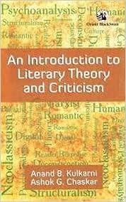 INTRODUCTION TO LITERARY THEORY AND CRITICISM
