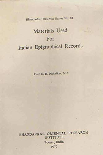 Materials Used For Indian Epigraphical Records