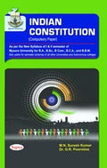 INDIAN CONSTITUTION FOR 1 & 2 SEM BA BCOM BSC BCA & BBM : MYU
