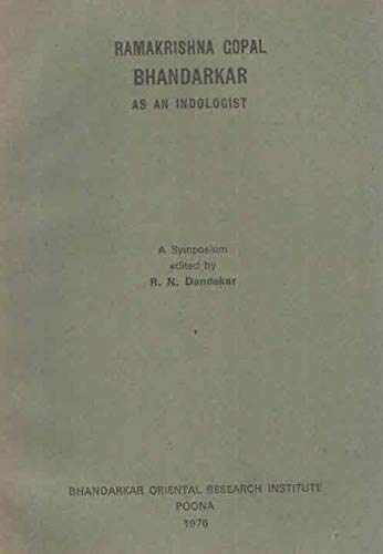 Ramkrishna Gopal Bhandarkar As An Indologist