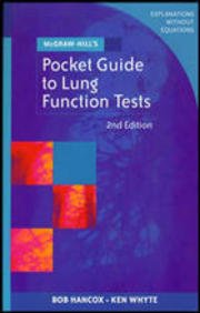 MCGRAW HILLS POCKET GUIDE TO LUNG FUNCTION TESTS