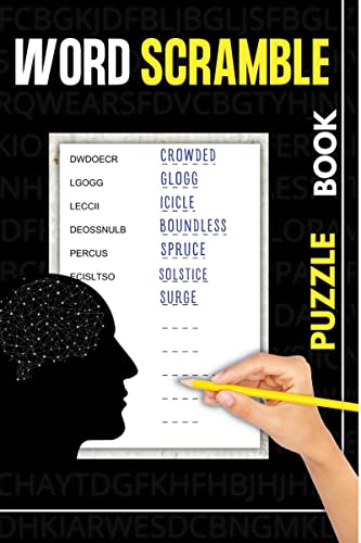 Word Scramble Puzzle Book : Stress Relieve Activity Books for Adults and Seniors | 1200+ Words