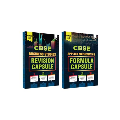 PW CBSE Class 12 Applied Mathematics Formula Capsule & Business Studies Revision Capsule Combo Set of 2 Books [Paperback] PW