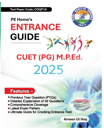 Cuet Pg M.P.Ed. Entrance Guide 2025, Previous Year Questions With Detailed Explanations Paperback  28 February 2025