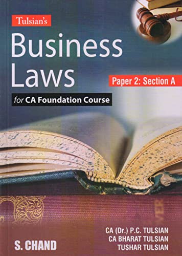 TulsianS Business Laws For Ca Foundation Course [Paper 2: Section A]