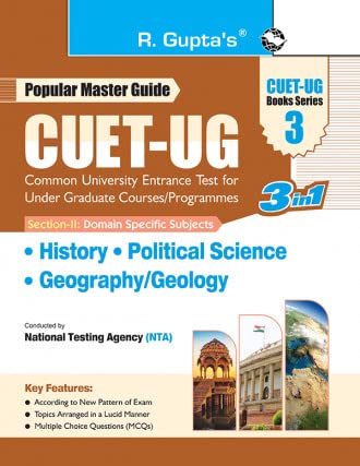 CUETUG: SectionII (Domain Specific Subjects: History, Political Science, Geography/Geology) Entrance Test