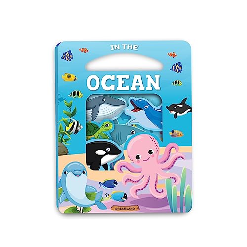 In the Ocean Die Cut Window Board Book for Kids Age 3+ | Early Learning Picture Book with Fun Sea Creature Facts, Bright Illustr