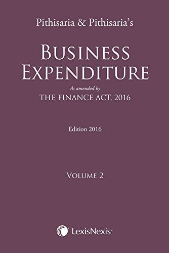 Business ExpenditureAs Amended By The Finance Act, 2016