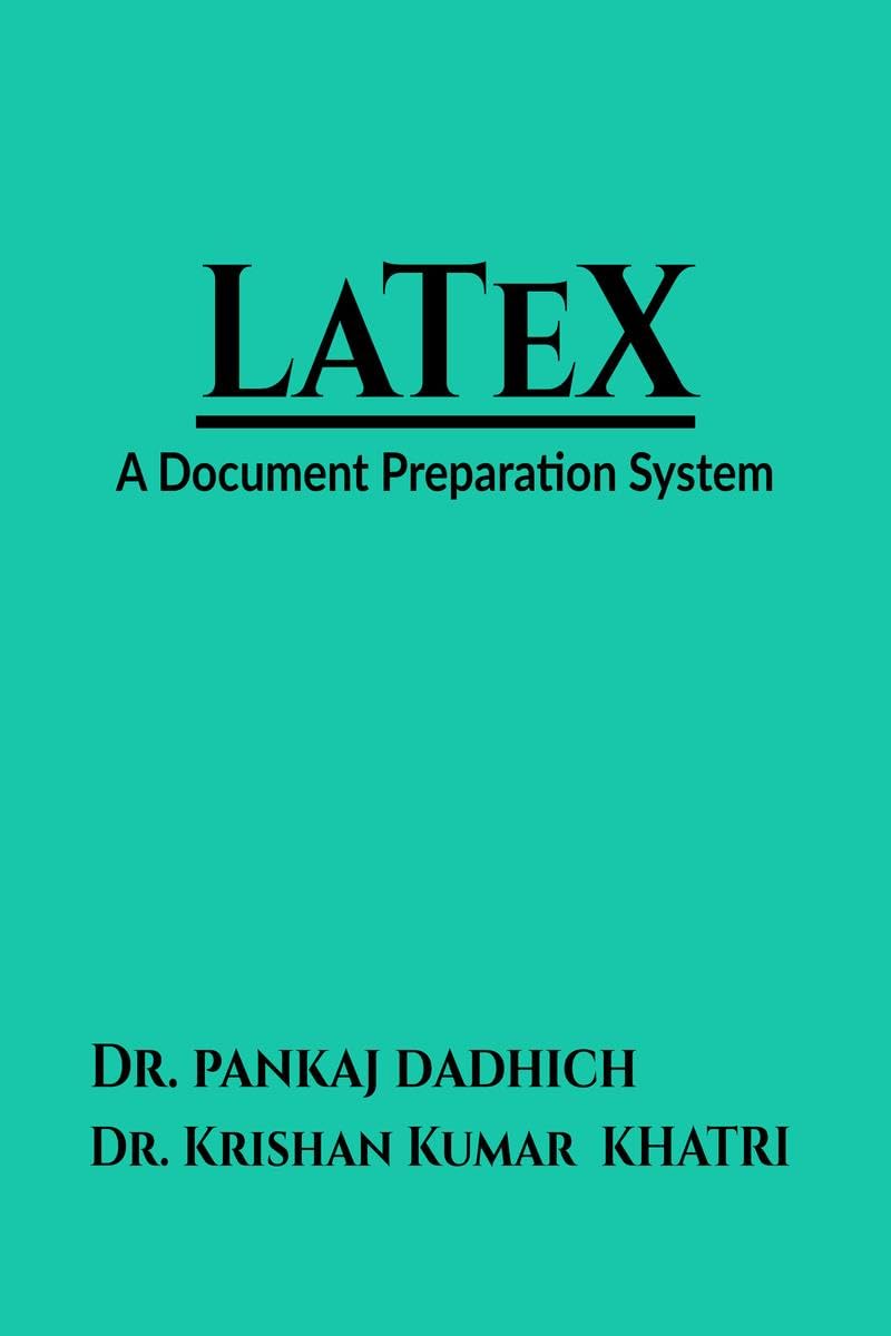 LaTeX: for students of BCA/MCA/B.sc.. & etc
