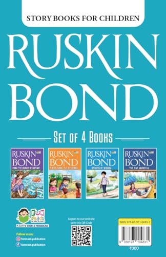 Ruskin Bond Short Stories  Set Of 4 Bestselling Children Story Books & Animal Stories For Children