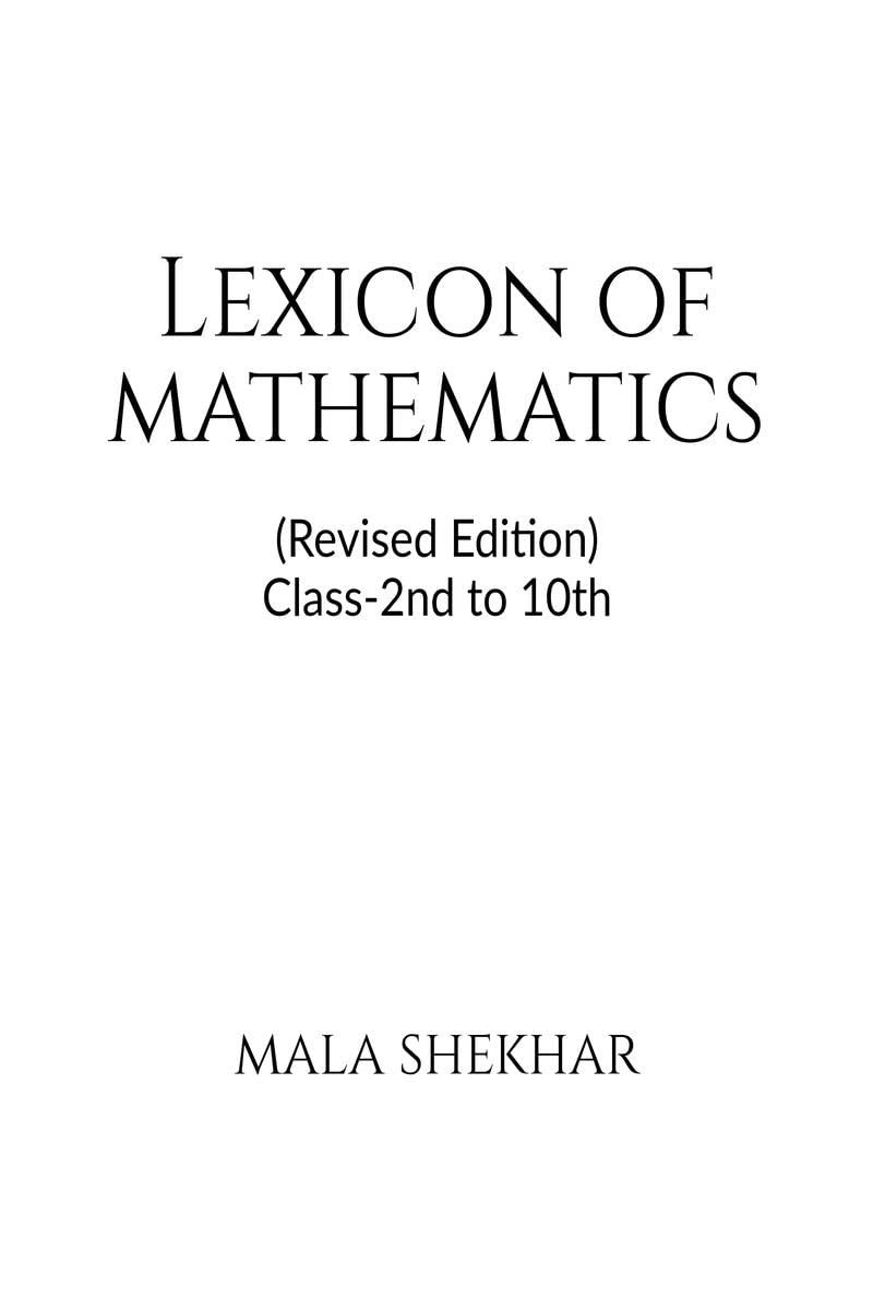 Lexicon of Mathematics (Revised Edition)