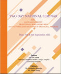 TWO DAY NATIONAL SEMINAR ON FAITH AND IDENTITY: TRADITIONAL WORLDVIEWS AND INSTITUTIONALIZED RELIGIONS IN ARUNACHAL PRADESH