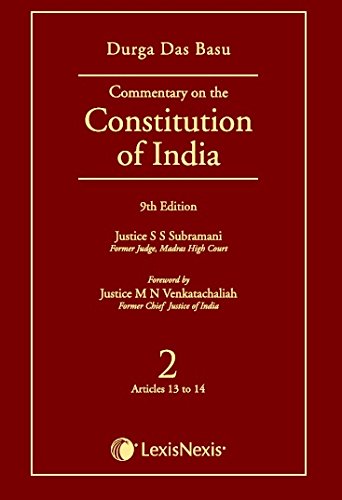 Commentary On The Constitution Of India; Vol 2 ; (Covering Articles 13 To 14)