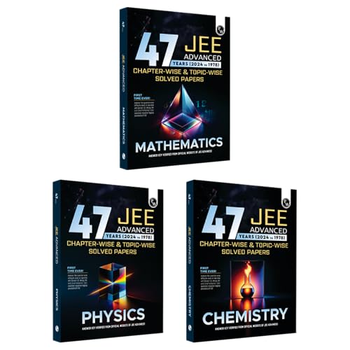 PW 47 Years Physics, Chemistry and Mathematics Combo Set of 3 Books Chapterwise and Topicwise Solved Papers PYQ of JEE Advanced 
