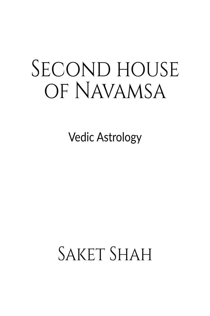 Second house of Navamsa : Vedic Astrology