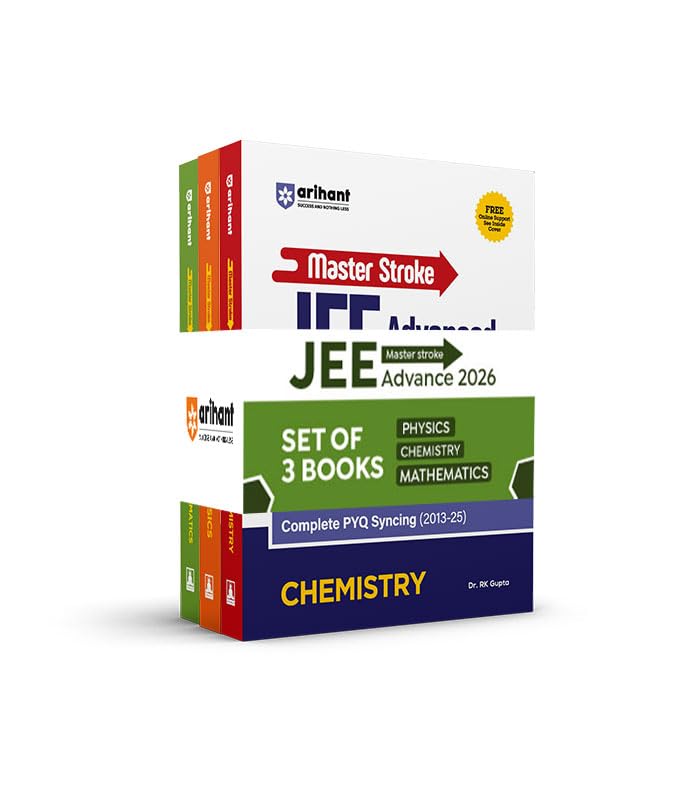 Arihant Master Stroke JEE Advanced PYQ Exam 2026 | Edge 5 Series Mathematics, Physics & Chemistry Previous Year Questions (2013