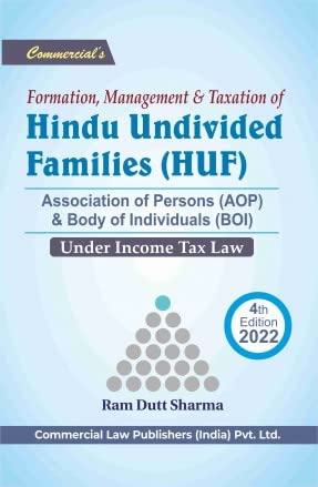 Formation Management & Taxation Of Hindu Undivided Families (Huf)