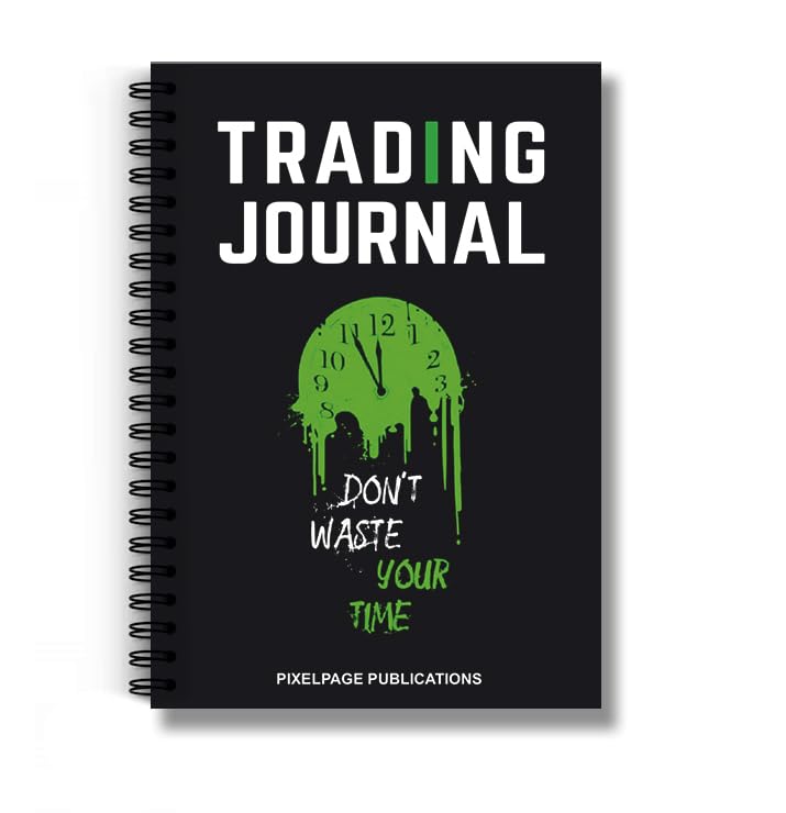 Stockmarket Trading Journal Dairy spiral NotebookTrack, Analyze, Improve! | Stock, Options, Futures, Forex, Crypto | Organize Y