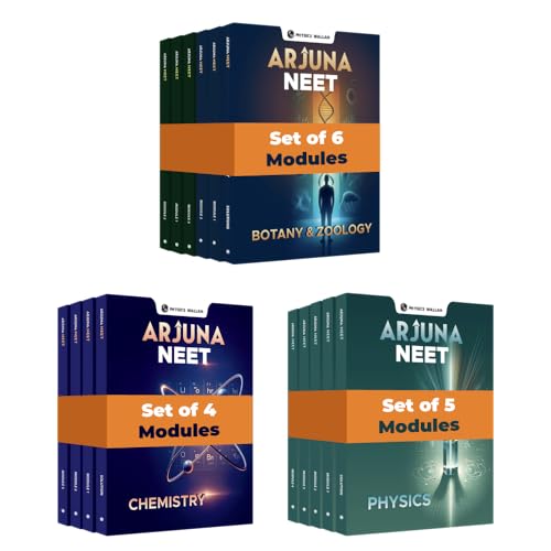 (Old Edition) PW Arjuna for NEET Class 11th Physics, Chemistry, Botany and Zoology Modules with Solutions & 15 OMR Sheet (2024 E