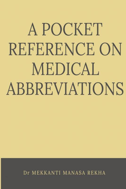 A POCKET REFERENCE ON MEDICAL ABBREVIATIONS