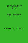 103 Hindi Songs (Ver 1.0)  Western (ABCD) Format  VOL 2