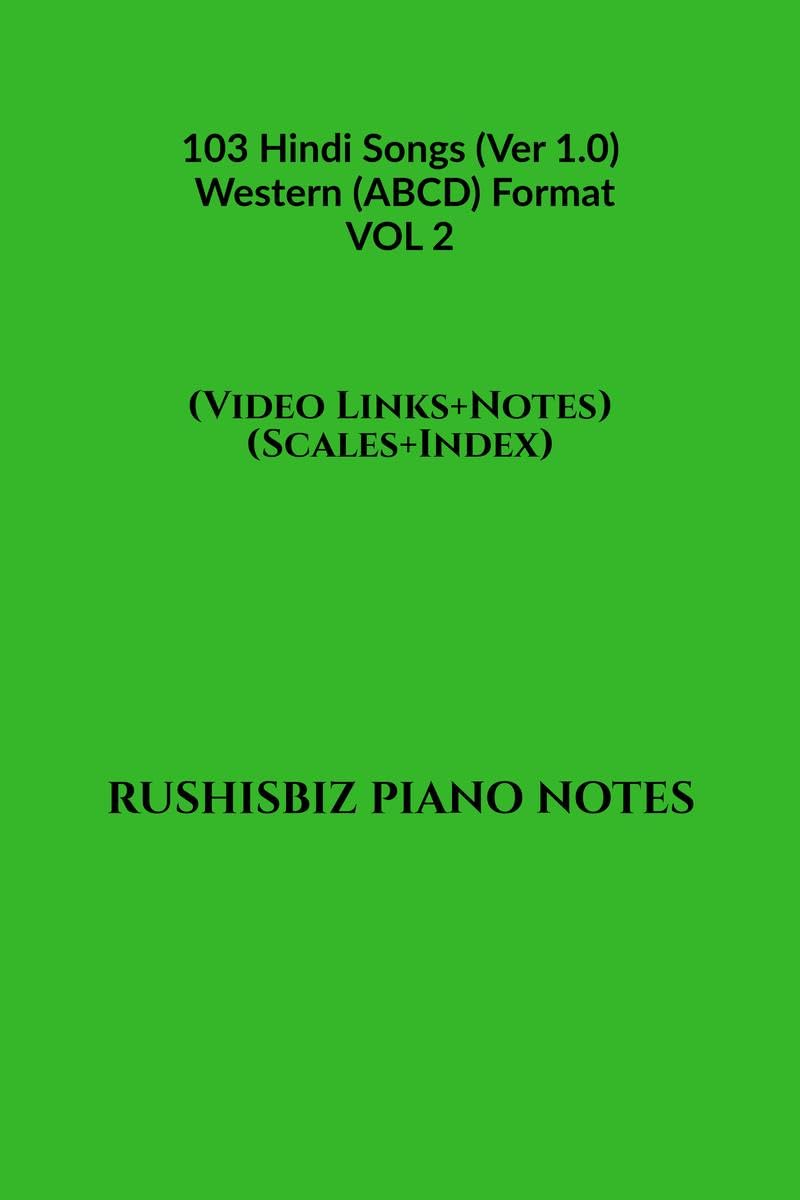 103 Hindi Songs (Ver 1.0)  Western (ABCD) Format  VOL 2