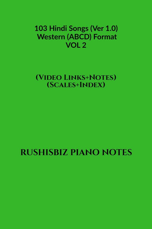 103 Hindi Songs (Ver 1.0)  Western (ABCD) Format  VOL 2