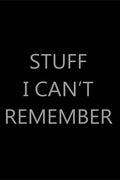 Stuff I Cant Remember : Password Log Book, Internet Login Keeper, Website Organizer, Simple & Minimalist, Matte Black Stealth Co