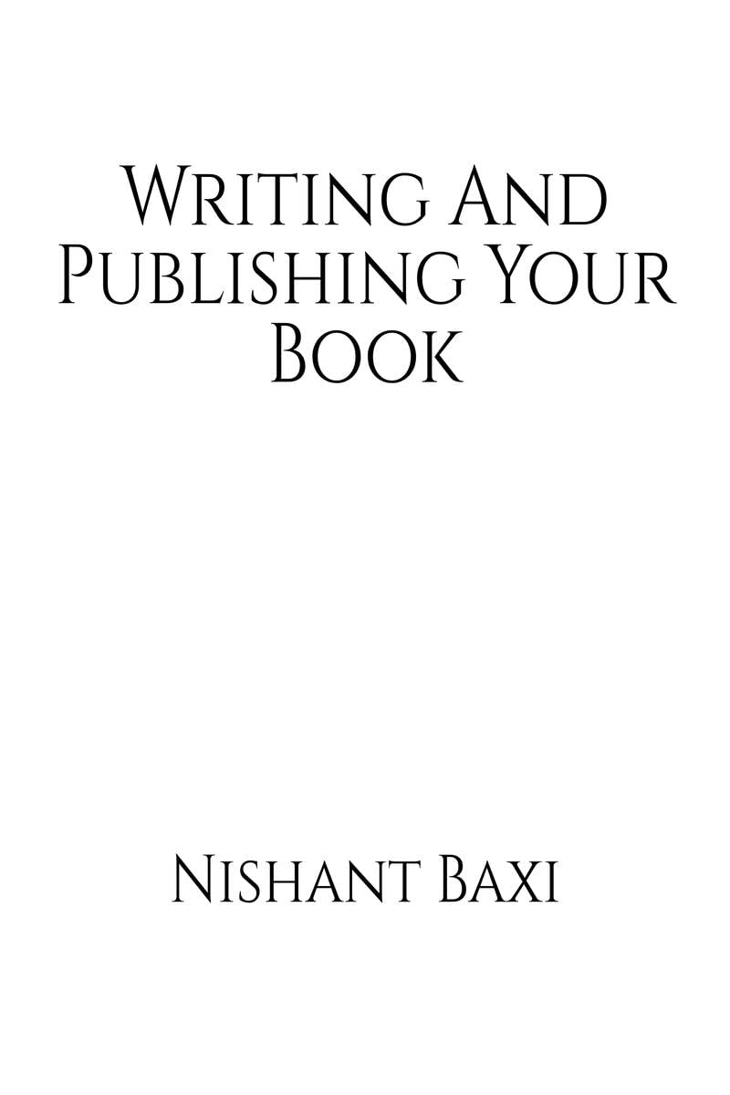 Writing And Publishing Your Book