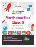 Disha Olympiad Champs Mathematics Class 3 with Chapterwise Previous 13 Year (2013  2025) Questions 7th Edition | Complete Prep