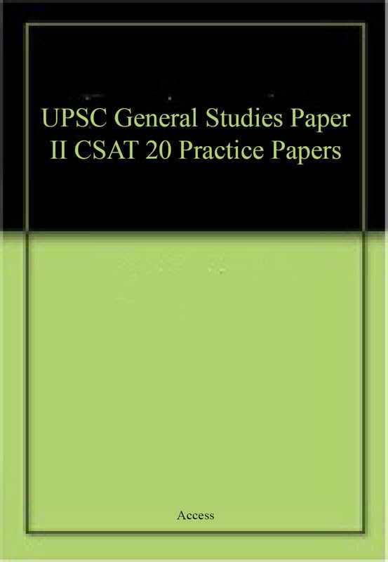 UPSC General Studies Paper II CSAT 20 Practice Papers