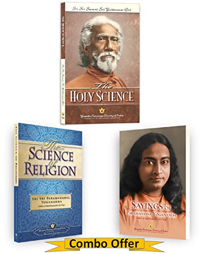 The Holy Science + Sayings of Paramahansa Yogananda + The Science of Religion ( Yogoda Combo Bundle Pack  Set of 3 Books)