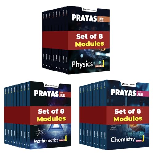 (Old Edition) PW Prayas for JEE Main & Advanced Droppers Physics, Chemistry and Mathematics Modules with Solutions (2024 Edition