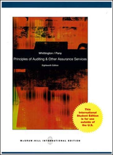 Principles of Auditing and Other Assurance Services
