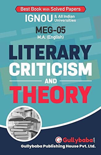 IGNOU MA English (Latest Edition 2019) Meg5 Literary Criticism & Theory In English Medium, Ignou Help Books with Solved Previou