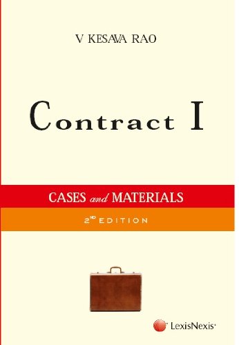 Contracts I  Cases And Materials