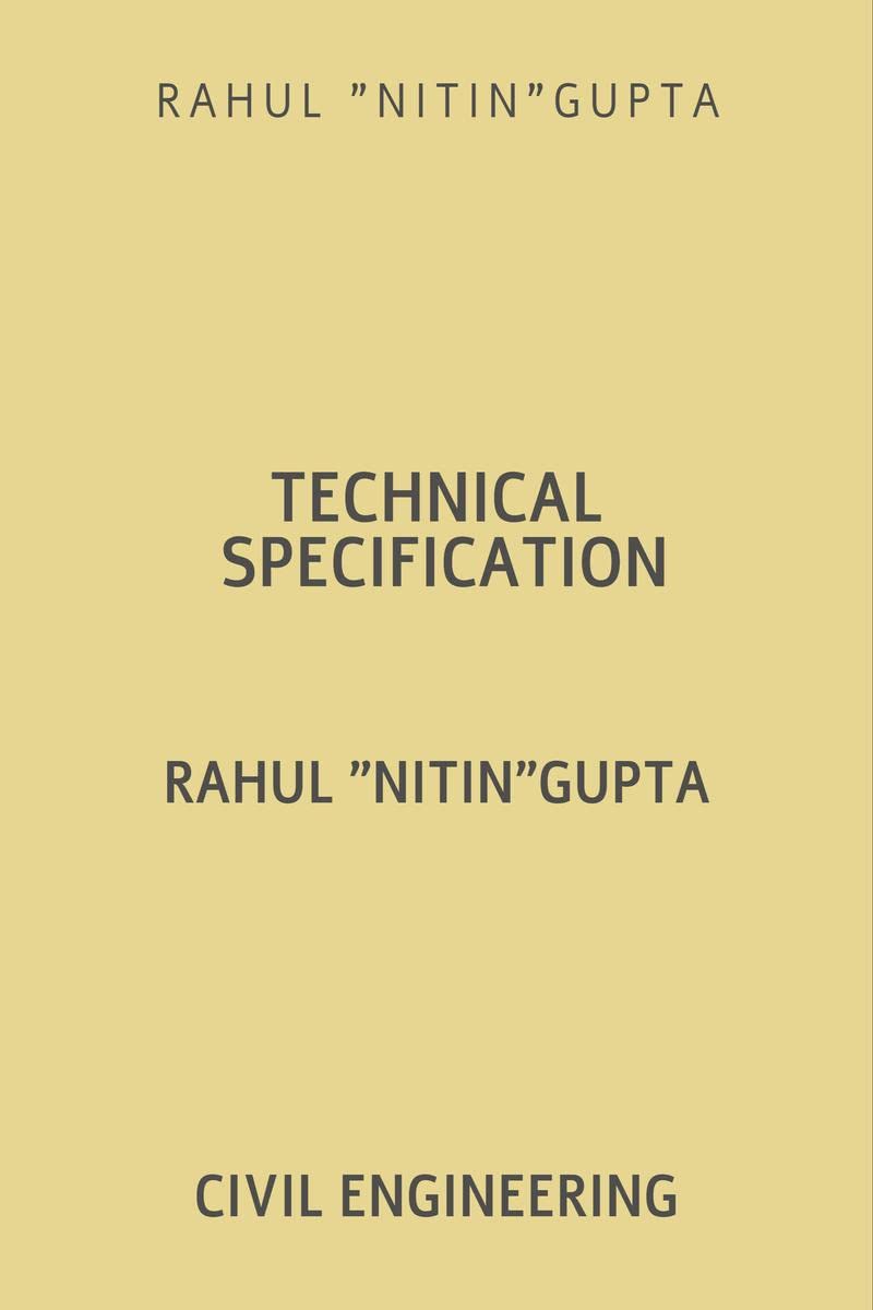 Technical Specification : Civil Engineering