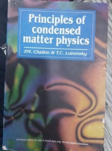 PRINCIPLES OF CONDENSED MATTER PHYSICS
