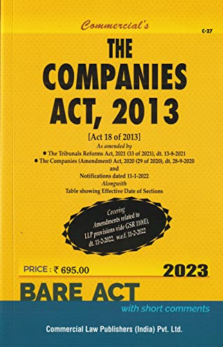 The Companies Act, 2013 2023/Edition