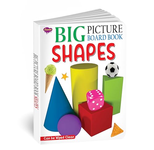 Big Picture Board Book Shapes | Can Be Wiped Clean