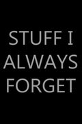 Stuff I Always Forget : Password Log Book, Internet Login Keeper, Website Organizer, Simple & Minimalist, Matte Black Stealth Co