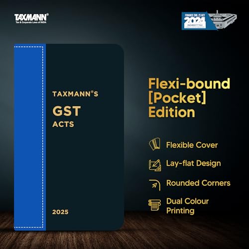 Taxmanns GST Acts | Flexibound [Pocket] Edition  Authoritative Text of the Amended GST ActsCGST | IGST | UTGST Acts & GST (Co