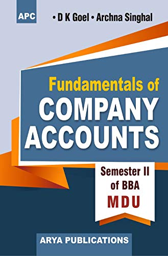 Fundamentals Of Company Accounts Semester Ii Of Bba