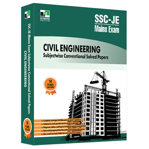 SscJe Civil Engineering Subjectwise Conventional Solved Papers  2021/Edition