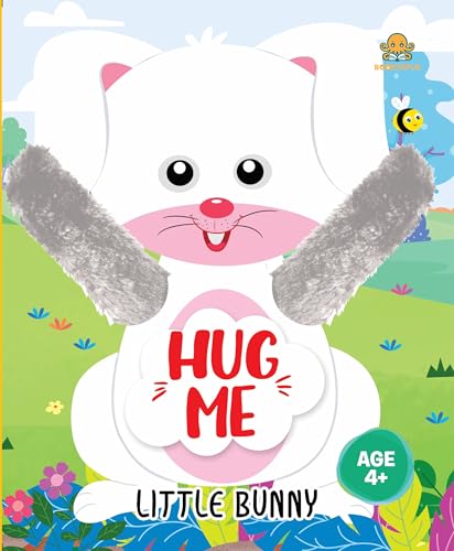Booktopus Hug Me Hand Puppet Board Book  Little Bunny Interactive Bedtime Story with Soft Arms  Early Learning Books for Kids 