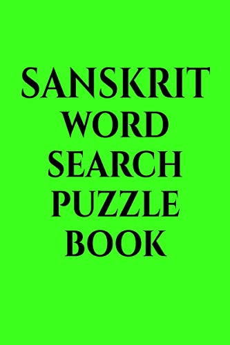 SANSKRIT word search puzzle book