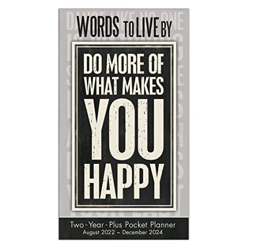 2023 Pocket Planner: TwoYearPlus Monthly Planner, Pocket Calendar: August 2022  December 2024, 3.5 X 6.5  Words To Live By