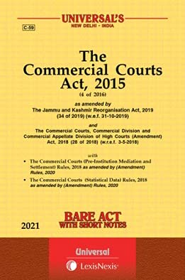 Commercial Courts, 2015, with Rules