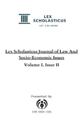 Lex Scholasticus Journal of Law And SocioEconomic Issues (Volume I, Issue II)
